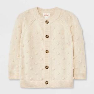 Cat and Jack Baby Bobble 24 months cardigan sweater oatmeal color
